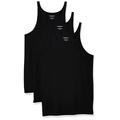 Emporio Armani Men's 3-Pack Tank Top Regular Fit Undershirt, Black, Medium (Pack of 3)