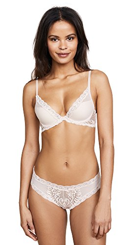 Natori Women's Feathers Contour Plunge Bra, Cameo Rose, 32DD