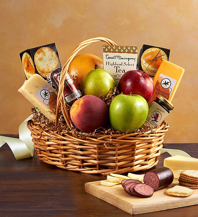 1-800-Flowers Food Gourmet Food Assortments Delivery Fruit & Gourmet Basket Large