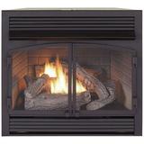Duluth Forge Dual Fuel Ventless Gas Fireplace Insert - 32 000 BTU Remote Control FDF400RT-ZC