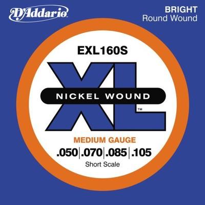 D'Addario EXL160S XL Regular Short Bass String Set