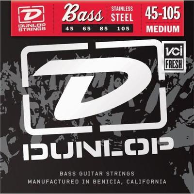 Dunlop Medium Stainless Steel Bass Strings