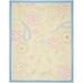 120 x 96 x 0.63 in Rug - Harriet Bee Claro Floral Handmade Tufted Ivory/Blue Area Rug, Wool | 120 H x 96 W x 0.63 D in | Wayfair HBEE1338 39033106