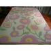 White 24 x 0.63 in Rug - Harriet Bee Claro Floral Handmade Tufted Area Rug in Pink/Ivory, Wool | 24 W x 0.63 D in | Wayfair HBEE1378 39033357