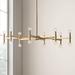 Possini Euro Marya 37" Wide Satin Brass 16-Light Modern Chandelier