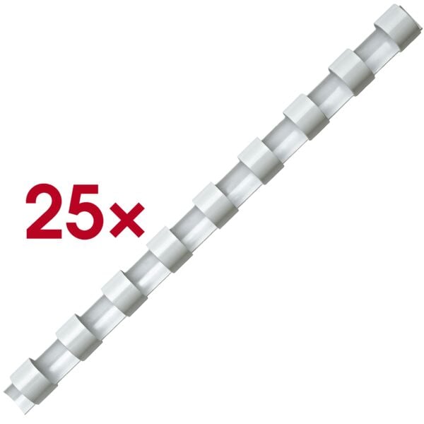 Fellowes Plastikbinderücken 8 mm weiß Image
