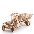 Ugears Truck UGM-11 – Self-Propelled Modular Mechanical Model - 3D Wooden Puzzle for Self-Assembly Without Glue - Brainteaser for Kids, Teens and Adults