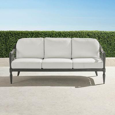 Avery Sofa with Cushions in Slate Aluminum - Sailcloth Aruba - Frontgate