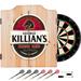 Trademark Global Killians Irish Red Dartboard & Cabinet Set in Black/Brown/Gray | 24.75 H x 20.5 W x 3.5 D in | Wayfair KL7010