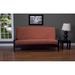 Everly Quinn Box Cushion Futon Slipcover, Polyester in Brown | 6 H x 75 W x 54 D in | Wayfair DABY4560 39313743