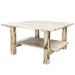 Loon Peak® Montana Collection Cocktail Table Wood in White/Brown | 18 H x 32 W x 32 D in | Wayfair LNPK7614 39269773