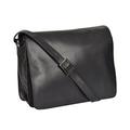 A1 FASHION GOODS Working Womens BLACK Leather Bag A4 Large Messenger Cross body Bag - A53
