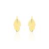 Boucles D'oreilles Puces Bartolomea Feuilles Or Jaune