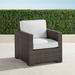 Small Palermo Lounge Chair with Cushions in Bronze Finish - Resort Stripe Black - Frontgate