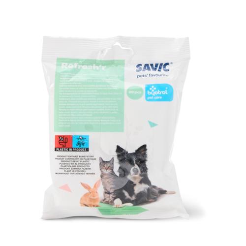 savic Refresh'r Sensitive Reinigungstücher für Hunde & Katzen 5x20Stück