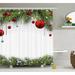 The Holiday Aisle® Christmas Bright Baulbes Tree Shower Curtain + Hooks Polyester in White | 75 H x 69 W in | Wayfair THLA2035 39394026