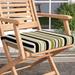 Winston Porter Indoor/Outdoor Patio Chair Cushion Polyester in Green/Gray/Black | 3 H x 20 W in | Wayfair THPS4458 39560350