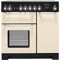 Rangemaster Kitchener KCH90ECCR/C 90cm Electric Range Cooker with Ceramic Hob - Cream/Chrome. Plenty Of Cooking Space and Easy To Clean