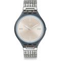 Swatch Women's Digital Quartz Watch with Stainless Steel Strap SVOM101GB