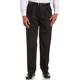 Haggar Men's Work to Weekend No Iron Twill Pleat Front Pant-Regular and Big & Tall Sizes, Black, 40W x 29L