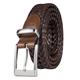 Dockers Men's Leather Braided Casual and Dress Belt, Tan Lace, 40
