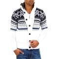 Carisma Cardigan Norwegian Jumper 7011 - White - Large