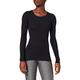 HANRO Women's Shirt 1620 / Cotton Seamless Shirt 1/1 Arm, size 4/6 (XS), black (black 0019)