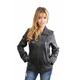 Womens Classic Zip Up Real Leather Jacket Ladies Semi Fitted Lambskin Coat Julia Black (18)