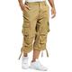 Brandit Urban Legend 3/4 Men's Cargo Short Trousers - Beige, M