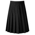 Banner Davenport Knife Pleat School Skirt Black Waist 34", Length 20"