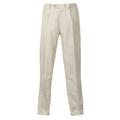 Alexanders of London Single Pleated Linen Trousers - Beige - Size 48/32