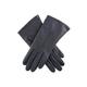 Dents Poppy Women's Single Point Leather Gloves NAVY 6.5