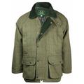 Country Wear New Mens Derby Wool Branded British Made Quilted Waterproof Breathable Tweed Jacket Coat Fishing Hunting Shooting Farming Outerwear (Light Green Small)