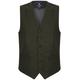 Lloyd Attree & Smith Green Herringbone Tweed Waistcoat - X Large