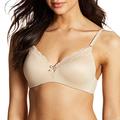 Maidenform Women's Comfort Devotion-Demi Everyday Bra, Beige (Latte Lift/Black), 36C