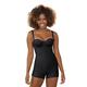 Slimming Braless Body Shaper in Boyshort-Leonisa Shapewear, Black, L