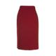 Busy Clothing Womens Pencil Skirt Burgundy Red 20