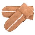 Lambland Ladies Sheepskin Cuffed Mittens in Tan Size M/L