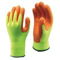 10 Pairs of Showa 317 Hi Vis Grip Gloves High Viz Workwear Safety Latex Gripper - Sizes 7-10 Available (9 / Large) Yellow