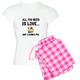 CafePress Love and A Guinea Pig Pajamas Womens Novelty Cotton Pajama Set, Comfortable PJ Sleepwear