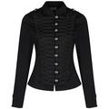 Ro Rox New H&R Women's Steampunk Gothic Parade Jacket (UK 14 / EU 40 / US 10) Black