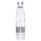 TMG® Work Bib and Brace Overall for Men, Work Dungarees with Knee Pad Pockets White W38 L29