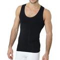 UnsichtBra Muscle Tank Top Compression Figure-Forming Slimming Vest | Compression Tops for Men Black