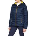 Result Urban Womens/Ladies Snowbird Hooded Jacket (M) (Navy/Yellow)