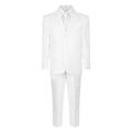 Boys 5 Piece Wedding Party Christening Baptism Prom Formal White Suit: Size: 5 Years