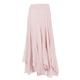 TEXTURE Ladies Womens Italian Lagenlook Silk Panel Handkerchief Asymmetric Long Maxi Boho Skirt One Size (Light Pink, One Size, one_Size)