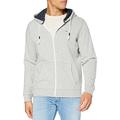 Tommy Jeans Men's Original Zipthru Long Sleeve Hoodie, Light Grey Heather, X-Large