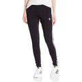 adidas Originals Women's 3-Stripes Leggings, Black/Trefoil 3 Stripe, Large (US Size) (US Size)