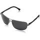 Emporio Armani Men's 313087 Sunglasses, Gunmetal Rubber/Grey, XL UK