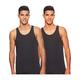 Calvin Klein - Mens Vest Tops Summer - Vest Top - Gym Vest Men - Men Vest - Calvin Klein 2 Pack of Tank Tops - Black - Size XL